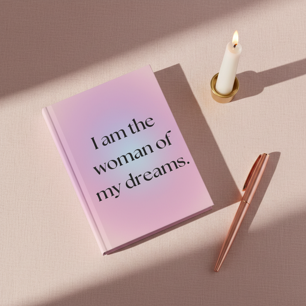 Hardcover Journal — "I Am the Woman of My Dreams" Inspirational Diary