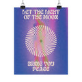 let the light of the moon poster — psychedelic retro wall art Printify