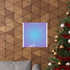 pisces constellation matte poster — astrological zodiac wall art Printify