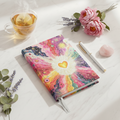 Cosmic Heart Hardcover Journal — Vibrant Spiritual Notebook for Gratitude, Dreams & Meditation