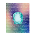 turquoise agate poster — matte healing stone wall art Printify