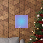 pisces constellation matte poster — astrological zodiac wall art Printify