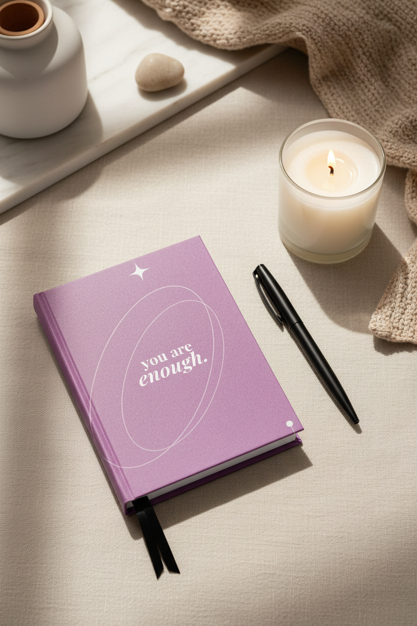 hardcover journal — you are enough