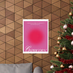 capricorn catte poster — pink zodiac wall art Printify