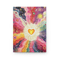 Cosmic Heart Hardcover Journal — Vibrant Spiritual Notebook for Gratitude, Dreams & Meditation Printify