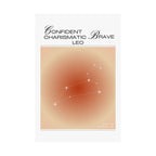leo zodiac poster — confident charismatic brave matte vertical art print Printify