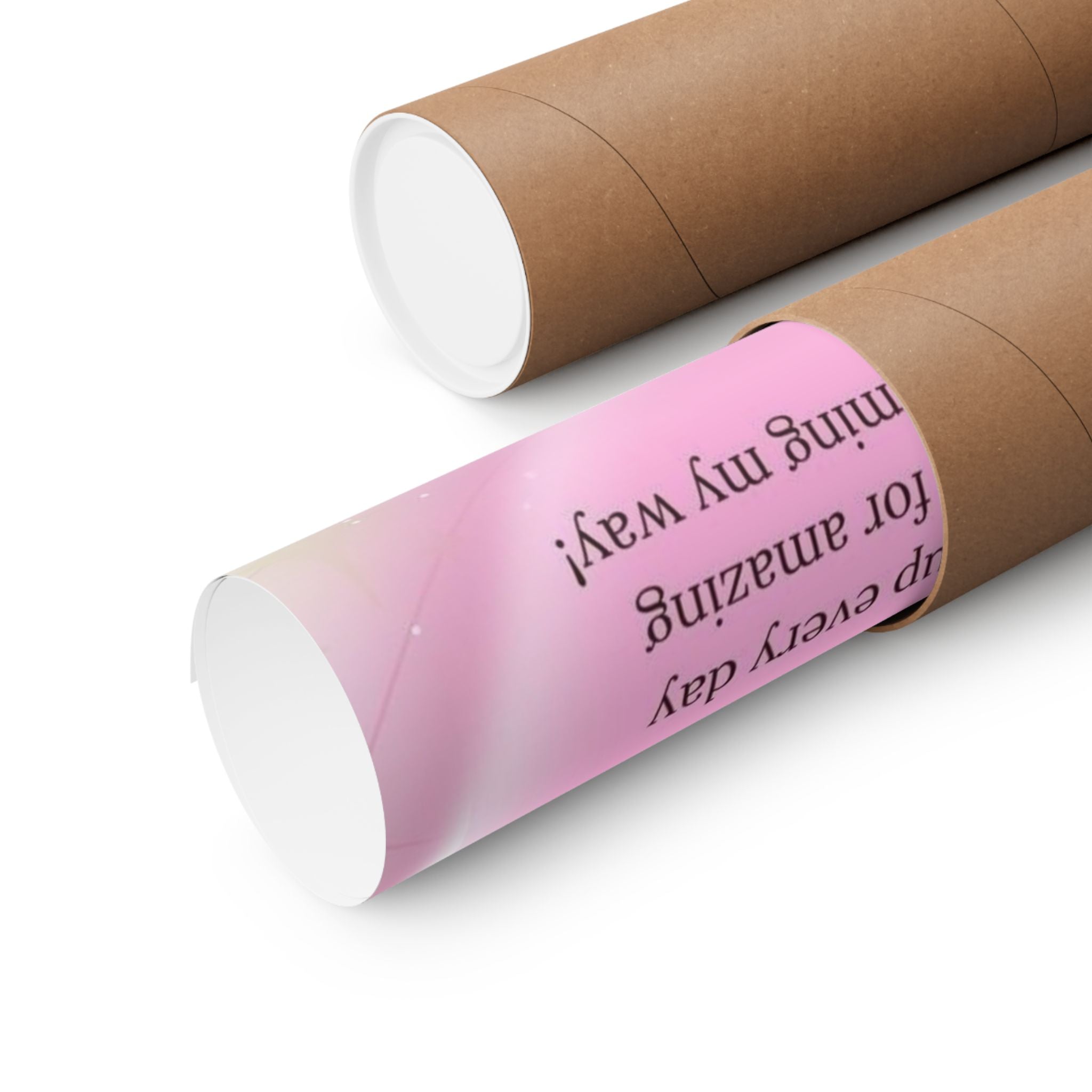 Motivational Heart Poster — “I wake up every day excited for amazing things coming my way!” Printify