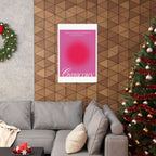 capricorn catte poster — pink zodiac wall art Printify
