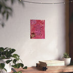 Motivational Poster - "The Universe Loves to See Me Win" Pink Aesthetic Matte Vertical Print Printify