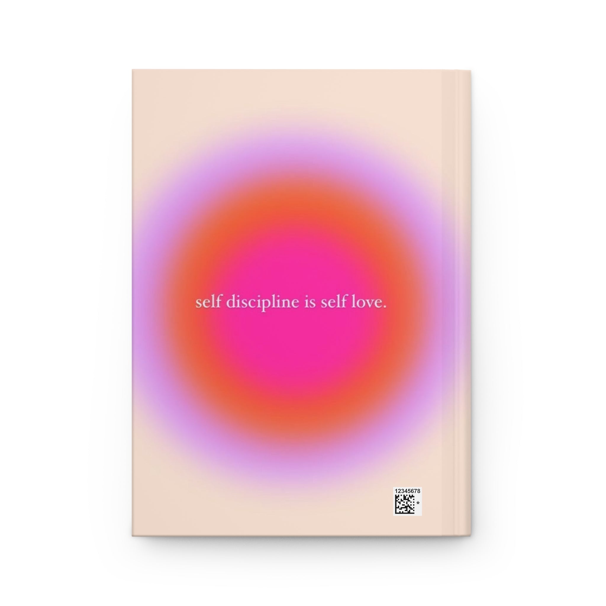 Self Discipline Is Self Love Hardcover Journal — Motivational Wellness Notebook Printify