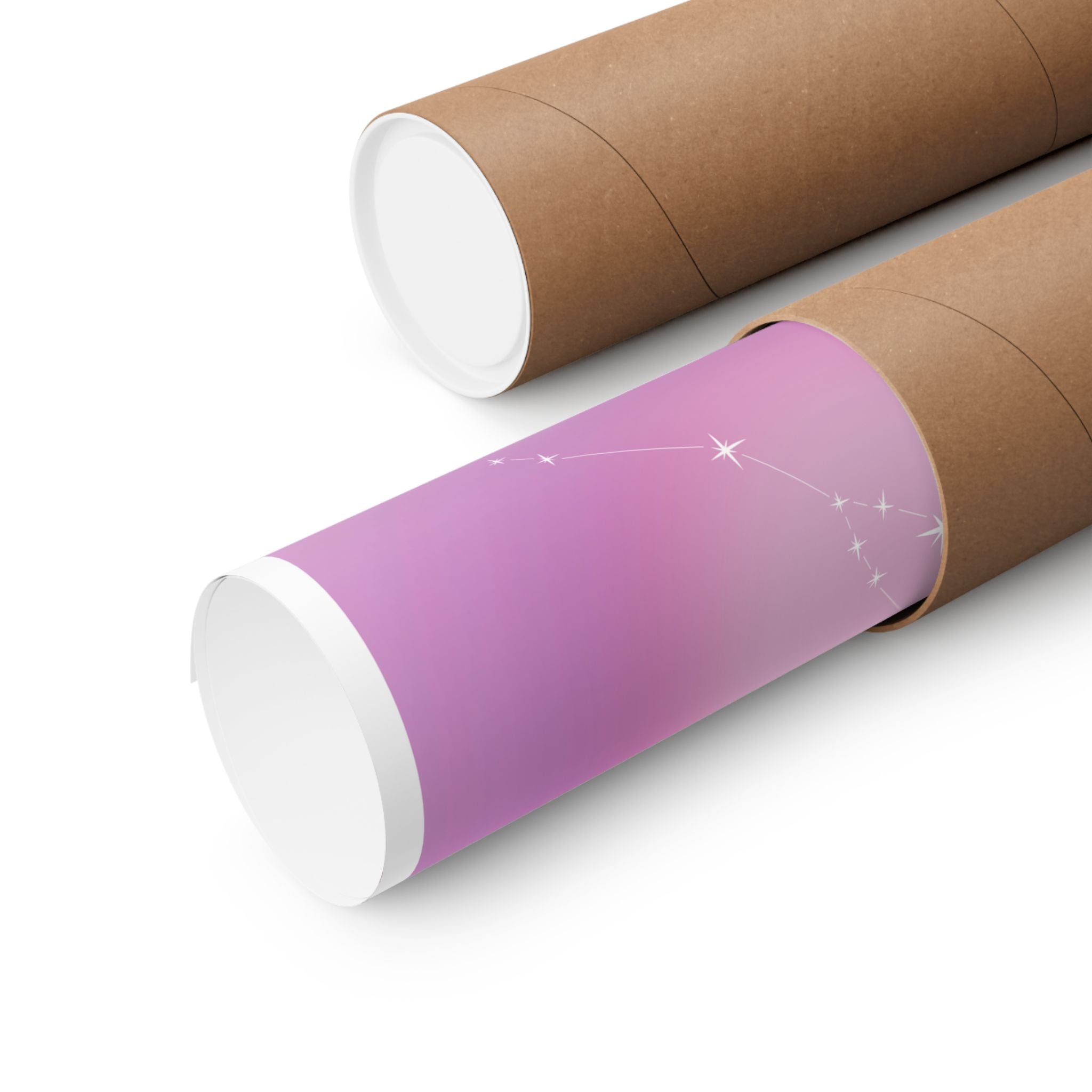 taurus constellation poster — pink zodiac matte poster Printify