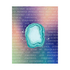 turquoise agate poster — matte healing stone wall art Printify