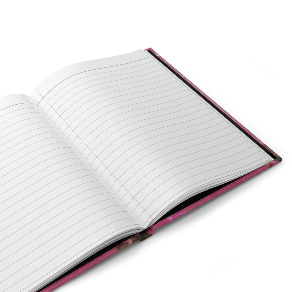 Hardcover Journal — "The Universe Loves to See Me Win" Pink Affirmation Notebook Printify