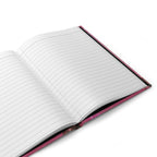 Hardcover Journal — "The Universe Loves to See Me Win" Pink Affirmation Notebook Printify