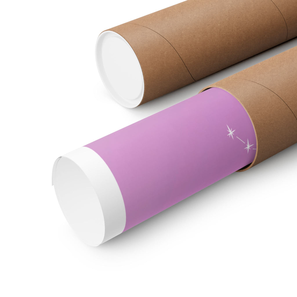 taurus constellation poster — pink zodiac matte poster Printify