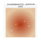 leo zodiac poster — confident charismatic brave matte vertical art print Printify