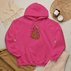 Pink Floral Leopard Hoodie – Playful Girly Gen Z Wildcat Sweatshirt