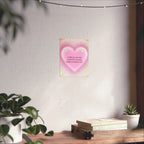 Motivational Heart Poster — “I wake up every day excited for amazing things coming my way!” Printify