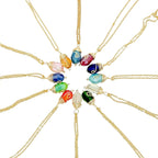 Gold Birthstone necklace DC-Powered by People