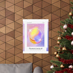 matte poster — "the universe is on my side" pastel manifestation art print Printify