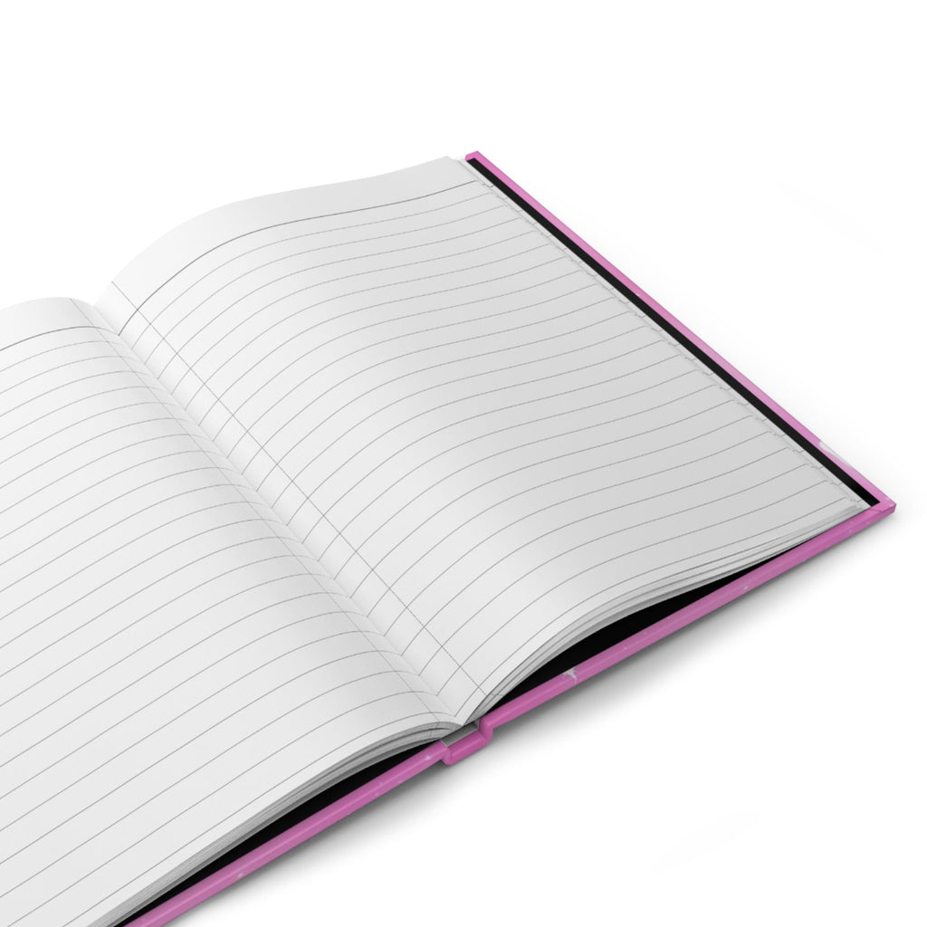 Everything I Want I Get Pink Affirmation Hardcover Journal Printify