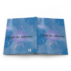 I Trust the Universe Hardcover Journal – Celestial Blue Guided Journal for Manifestation & Gratitude Printify