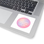 Affirmation Sticker — "I am successful in all areas of my life" (Pastel Gradient) Printify
