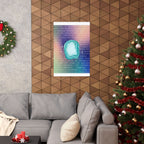 turquoise agate poster — matte healing stone wall art Printify