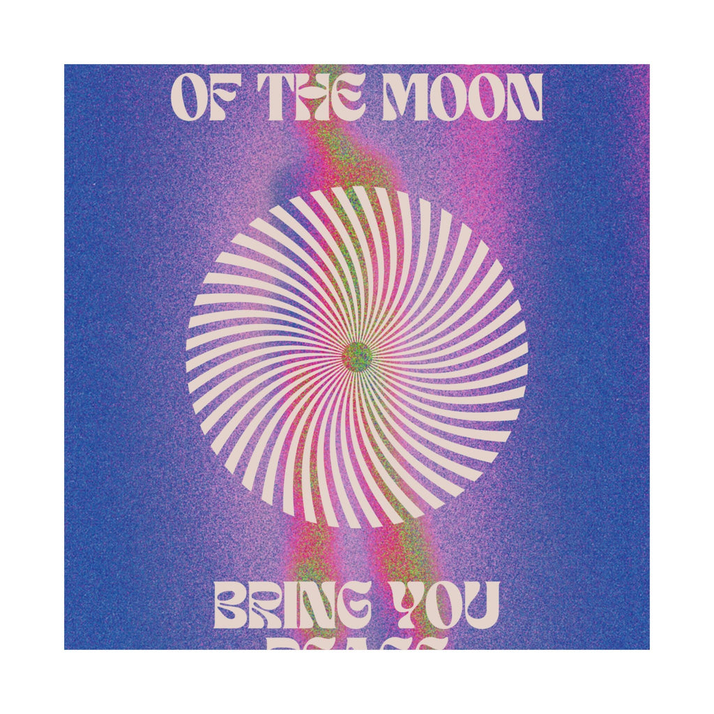 let the light of the moon poster — psychedelic retro wall art Printify