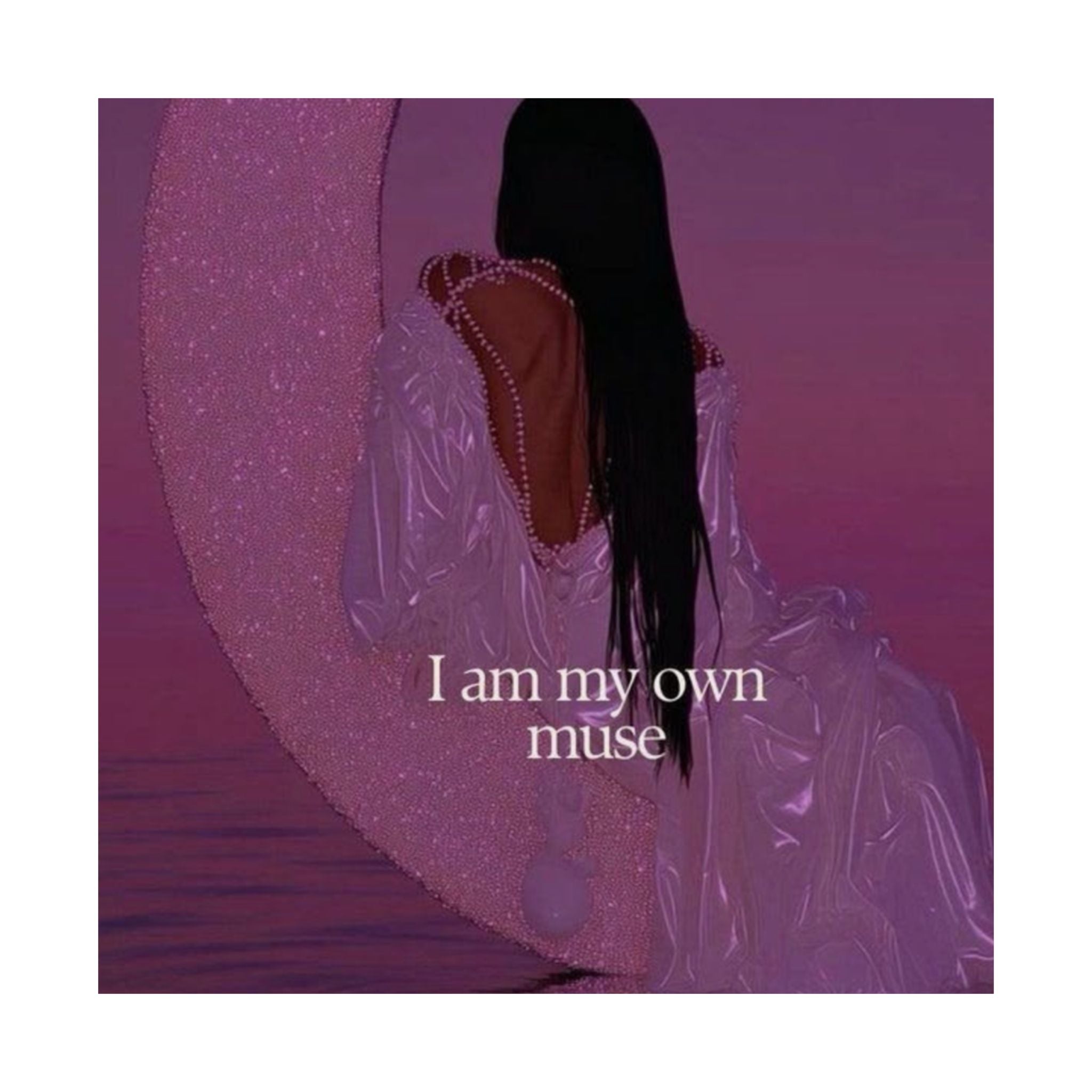 Inspirational Matte Poster — "I Am My Own Muse" Vertical Wall Art Printify