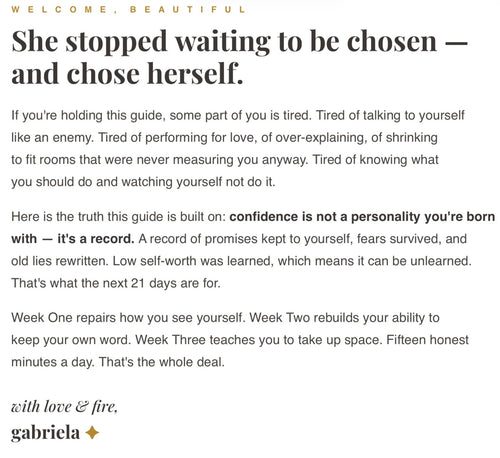 21-day Reset for Confidence, Discipline & Self-Worth - Digital Guide