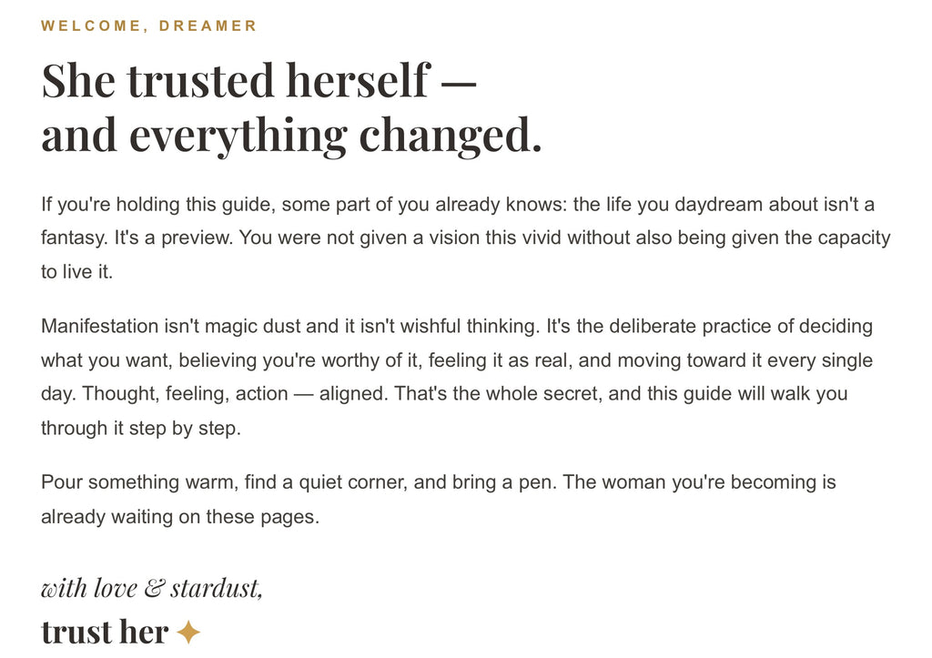 Manifest Your Dream Life - Digital Guide