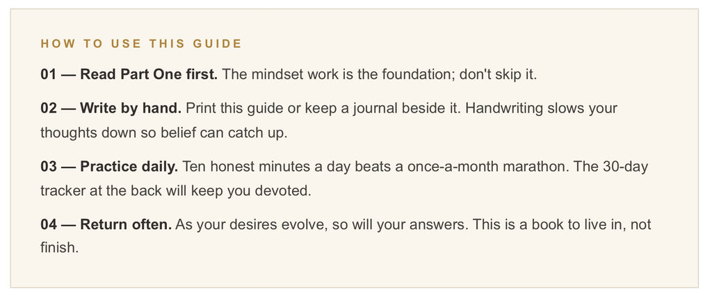 Manifest Your Dream Life - Digital Guide