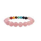 Rose Quartz Chakra Healing and Self Love Bracelet DC-OMSutra