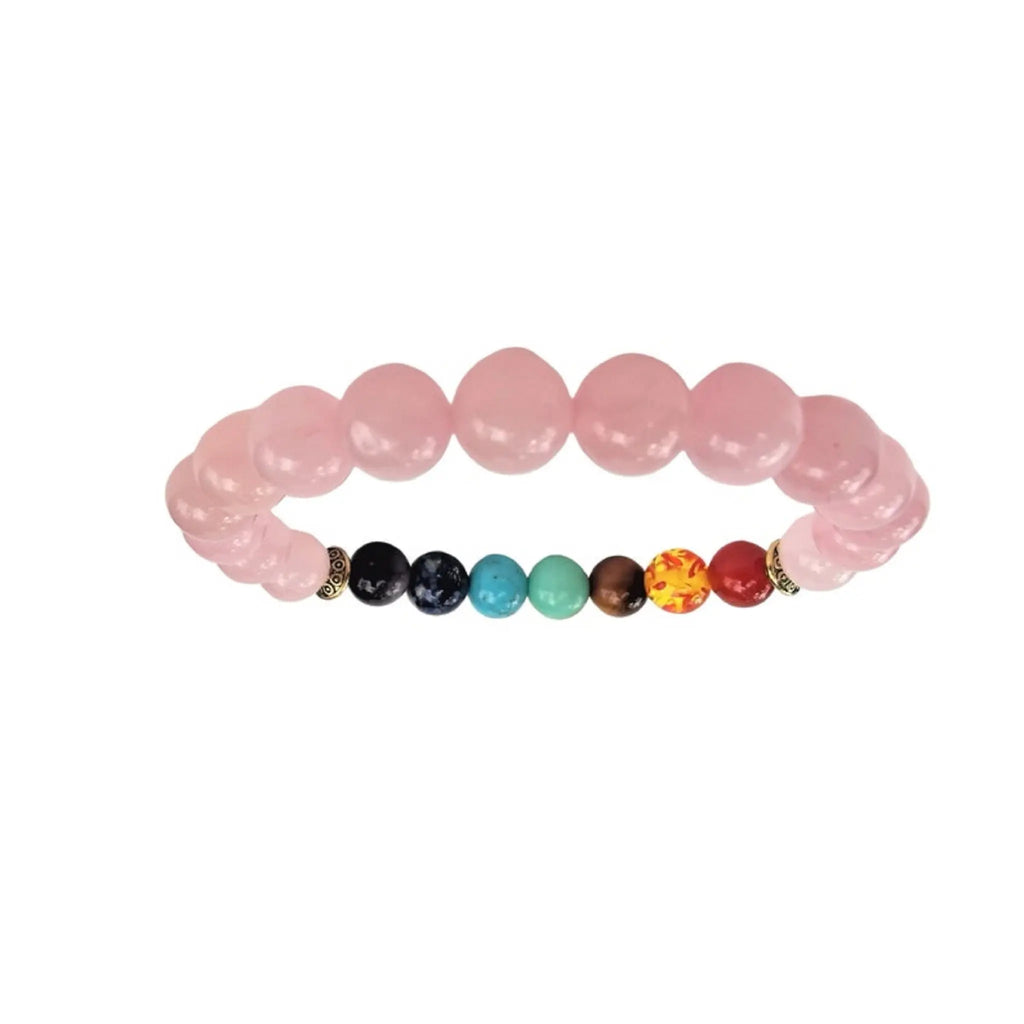 Rose Quartz Chakra Healing and Self Love Bracelet DC-OMSutra
