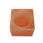 Himalayan Pink Salt Tea Light Holder by Pride of India – Salt Candle Holder – Room Décor Item – Great for Creating an Ambiance – Ideal for Home & Spa Uses – Natural Shape DC-Pride India Brands