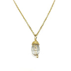 Gold Birthstone necklace DC-Powered by People