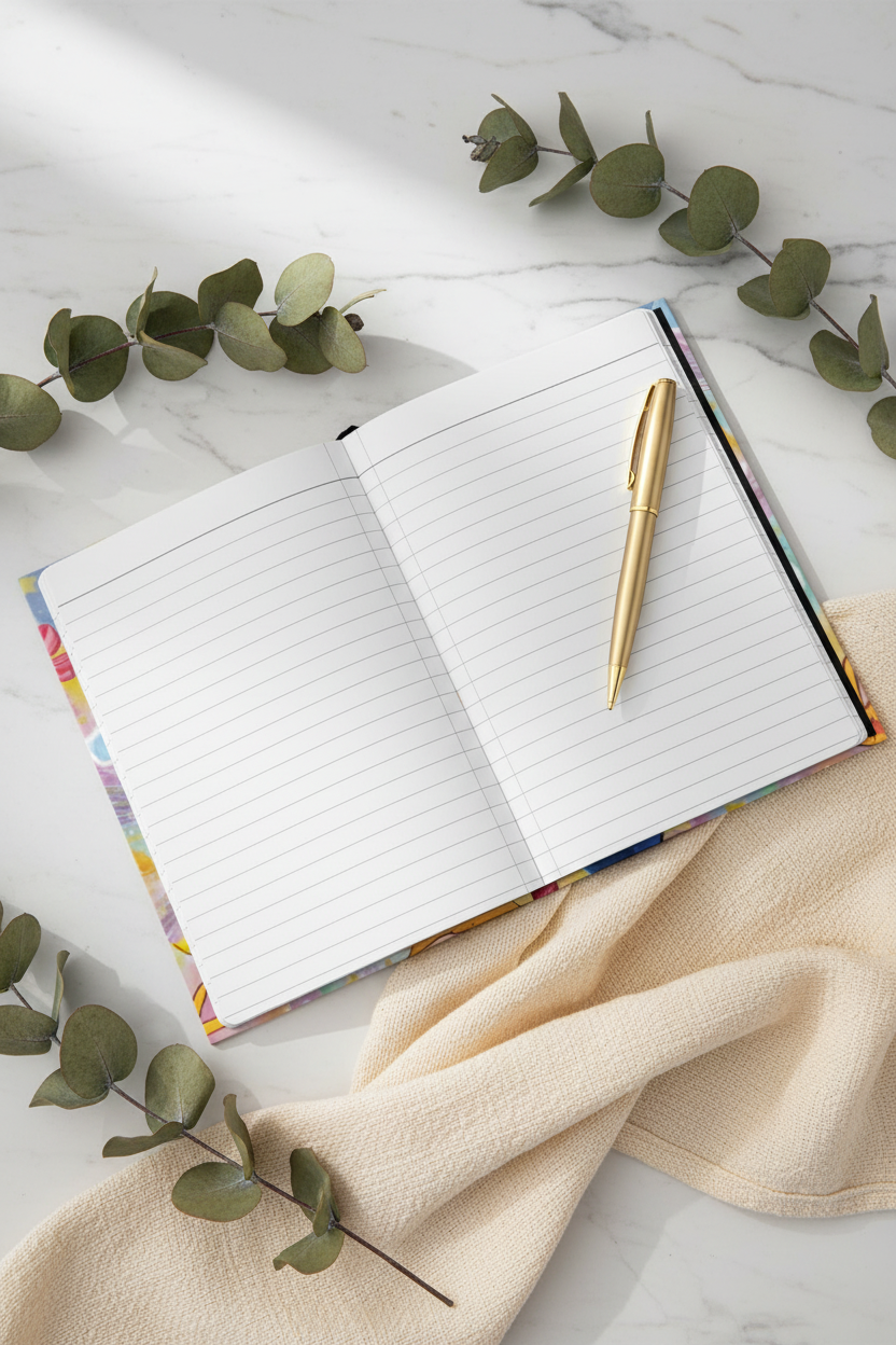 Abundance Mindset Hardcover Journal — Positive Affirmation Gratitude Notebook