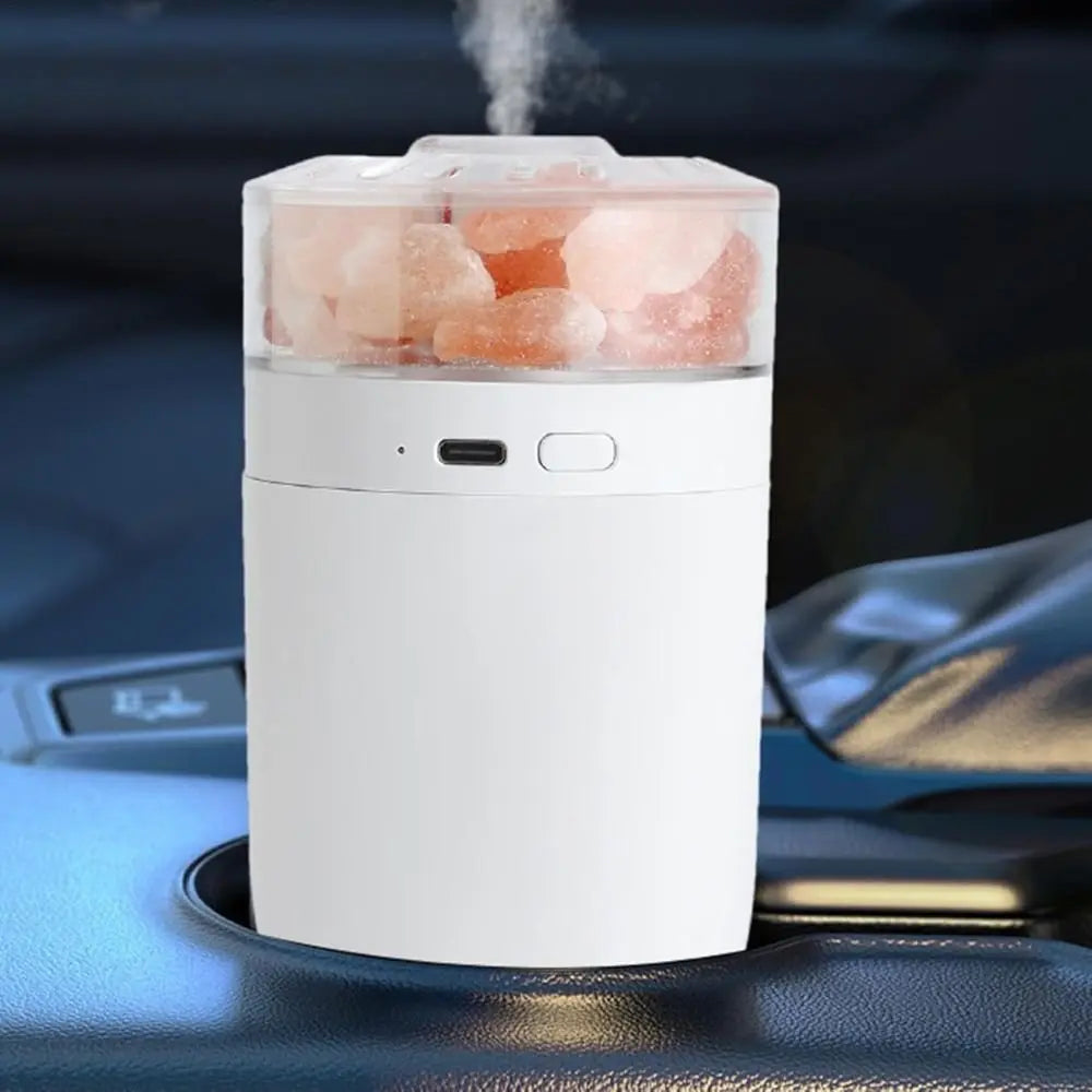 LED light Crystal Salt Stone Humidifier Essential Oil Diffuser DC-THE CEO